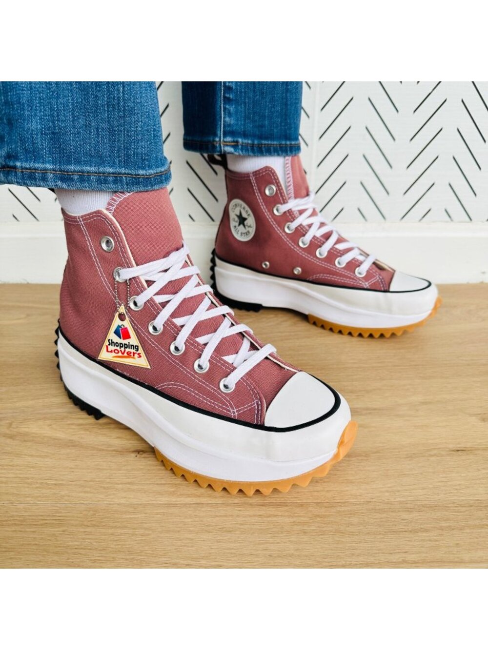 ⭐Converse Run Star Hike Hi Platform Sz 7.5 Women's Shoes Brown Sneakers A00852C⭐